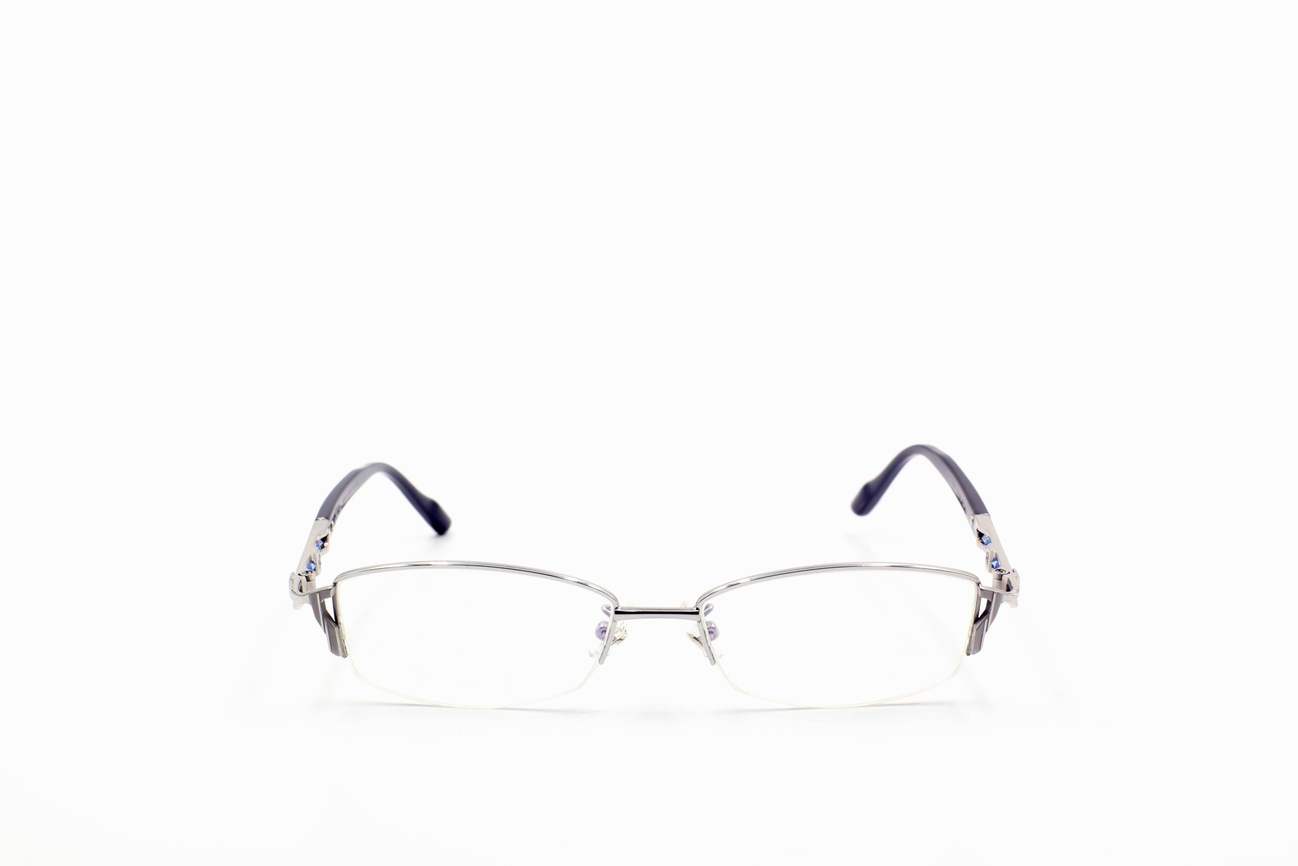 REGENCY FIORANO 828 WHITE GOLD KRYSTAL SWAROVSKI WHITE BLUE